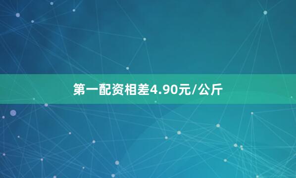 第一配资相差4.90元/公斤